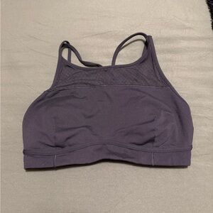 CALIA black sports bra with mesh neck line